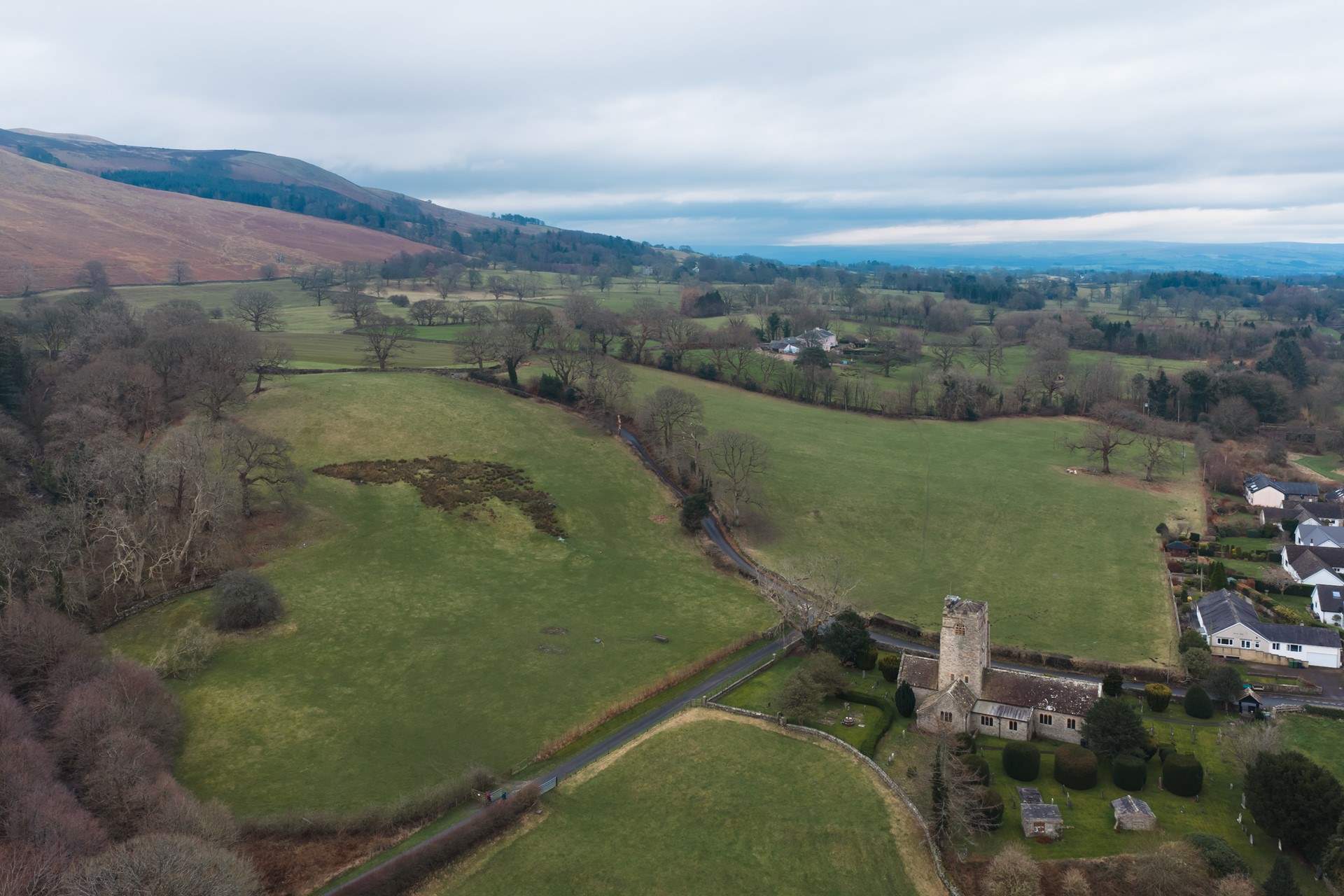 The local church is so picturesque. 