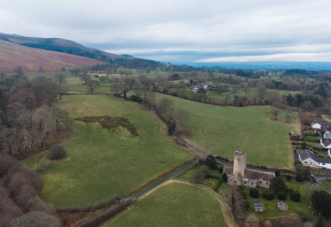 The local church is so picturesque. 