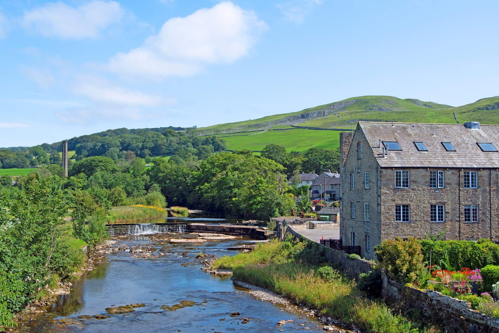 The river running through the pretty town of Settle. 