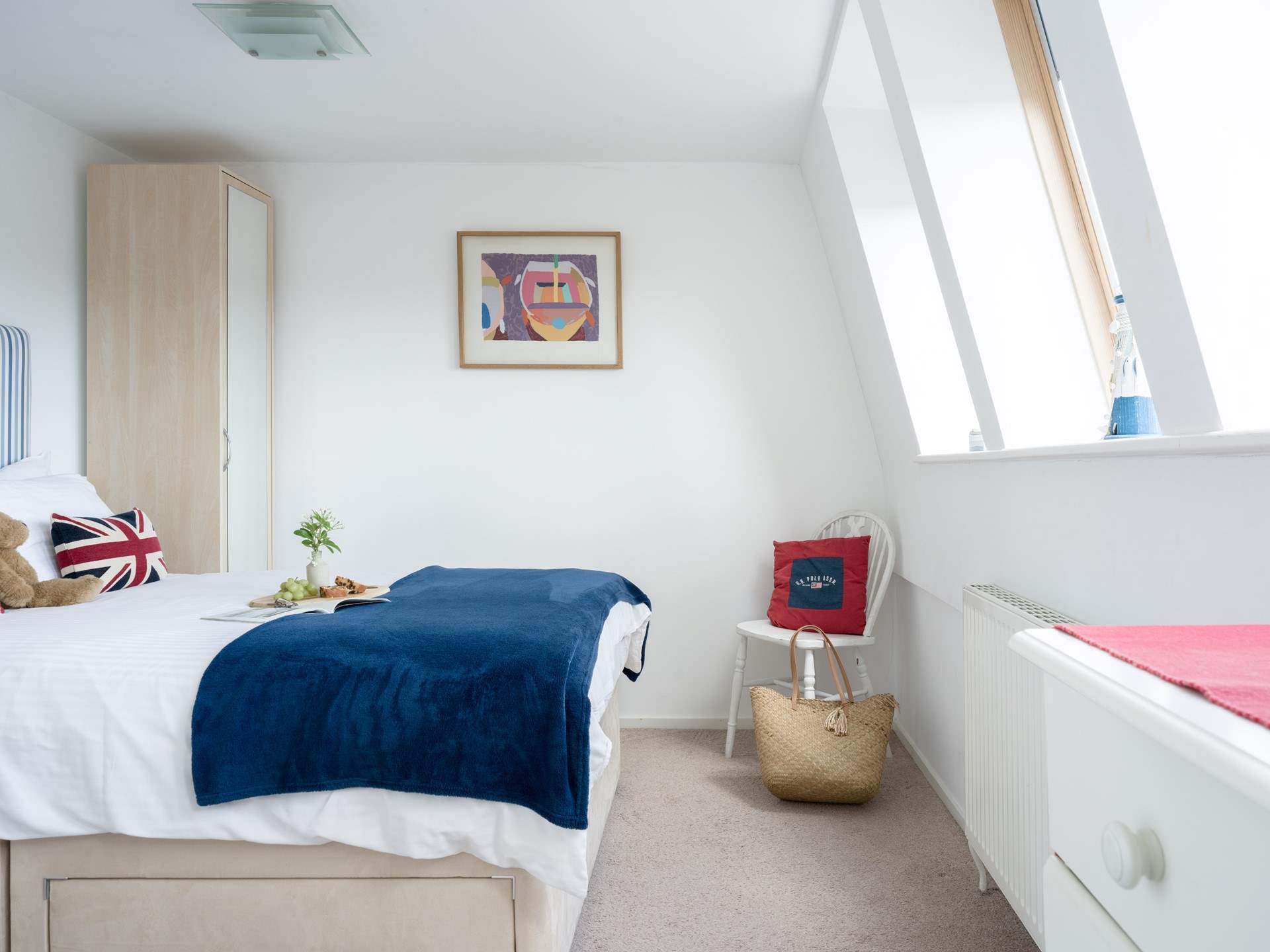 This lovely bedroom is situated on the second floor.