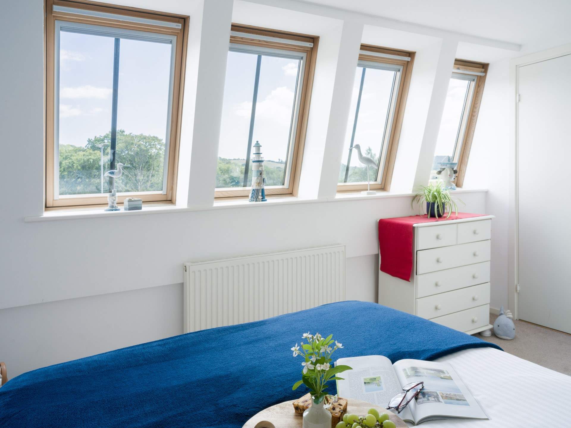 The room is wonderfully light.