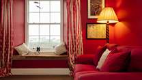 Sink into the luxurious sofas and relax. 