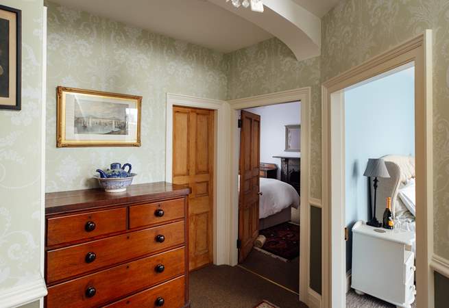 Climb the stairs to the three double first floor bedrooms and family bathroom. In early 2026, a fourth single bedroom is becoming available. 