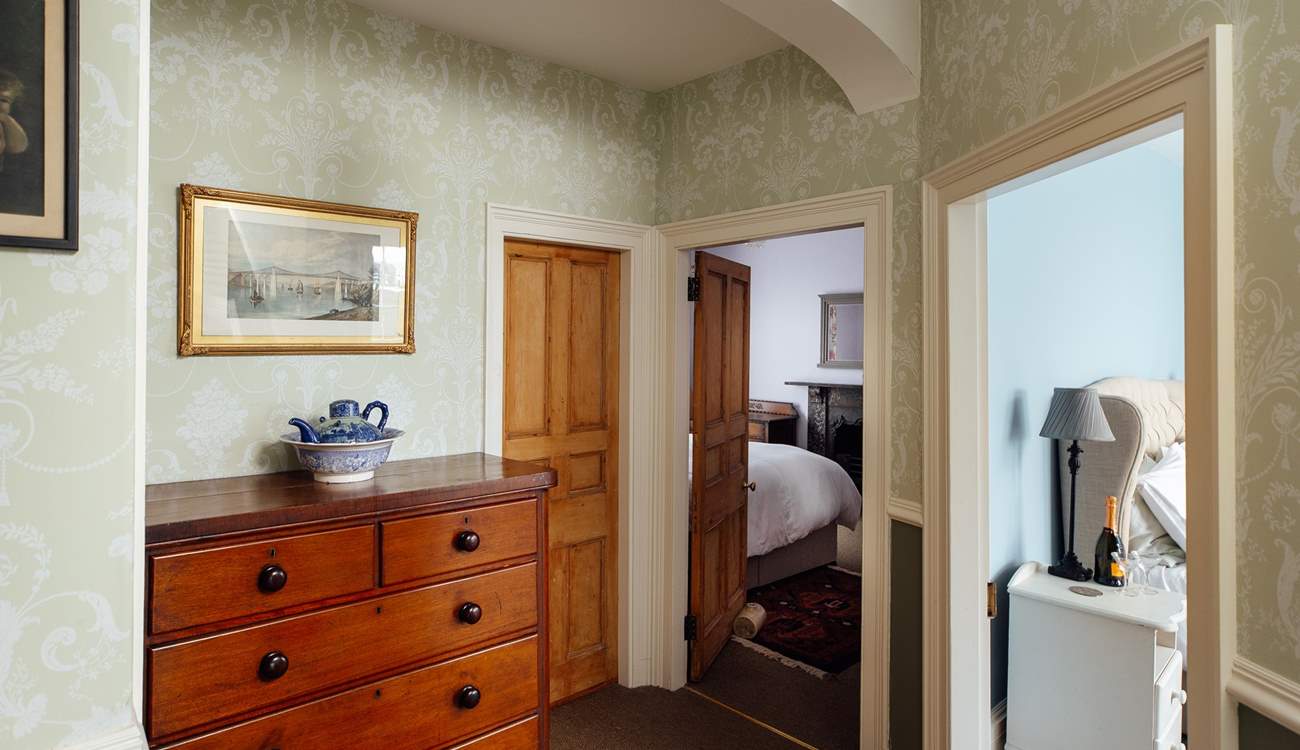 Climb the stairs to the three double first floor bedrooms and family bathroom. In early 2026, a fourth single bedroom is becoming available. 