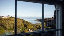 Gaze across the coast from the half-landing. 