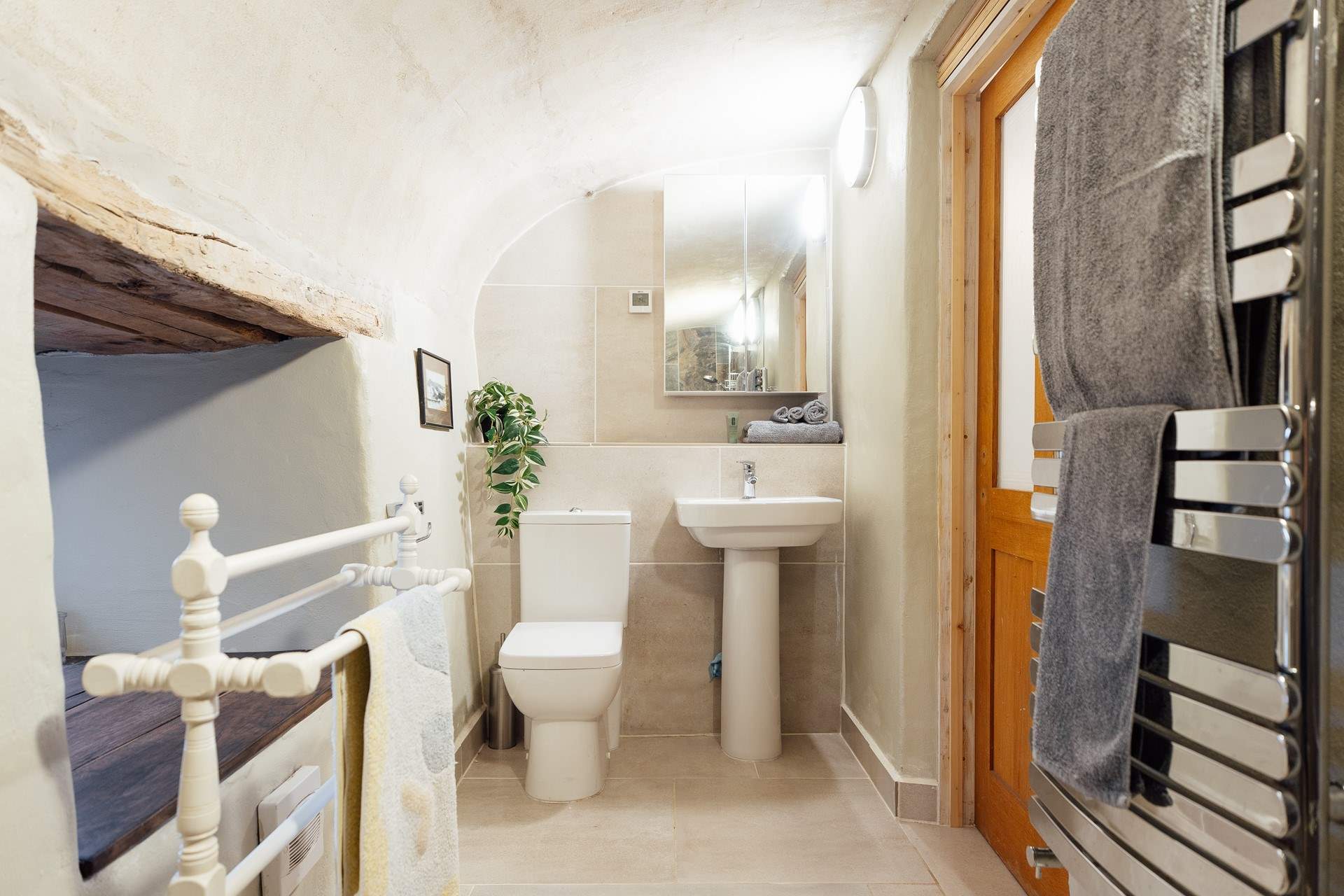 Enjoy some holiday pampering in the lower ground shower-room. 