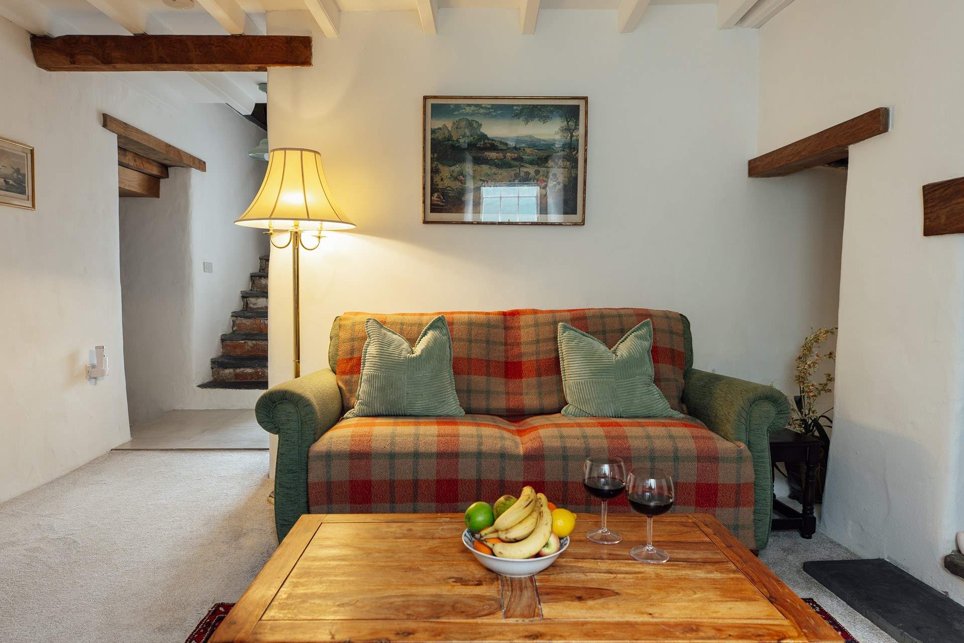 Second sitting-room on the lower ground floor, accessed via steps inside the house, or on ground level from the car parking area. 