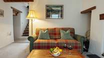 Second sitting-room on the lower ground floor, accessed via steps inside the house, or on ground level from the car parking area. 