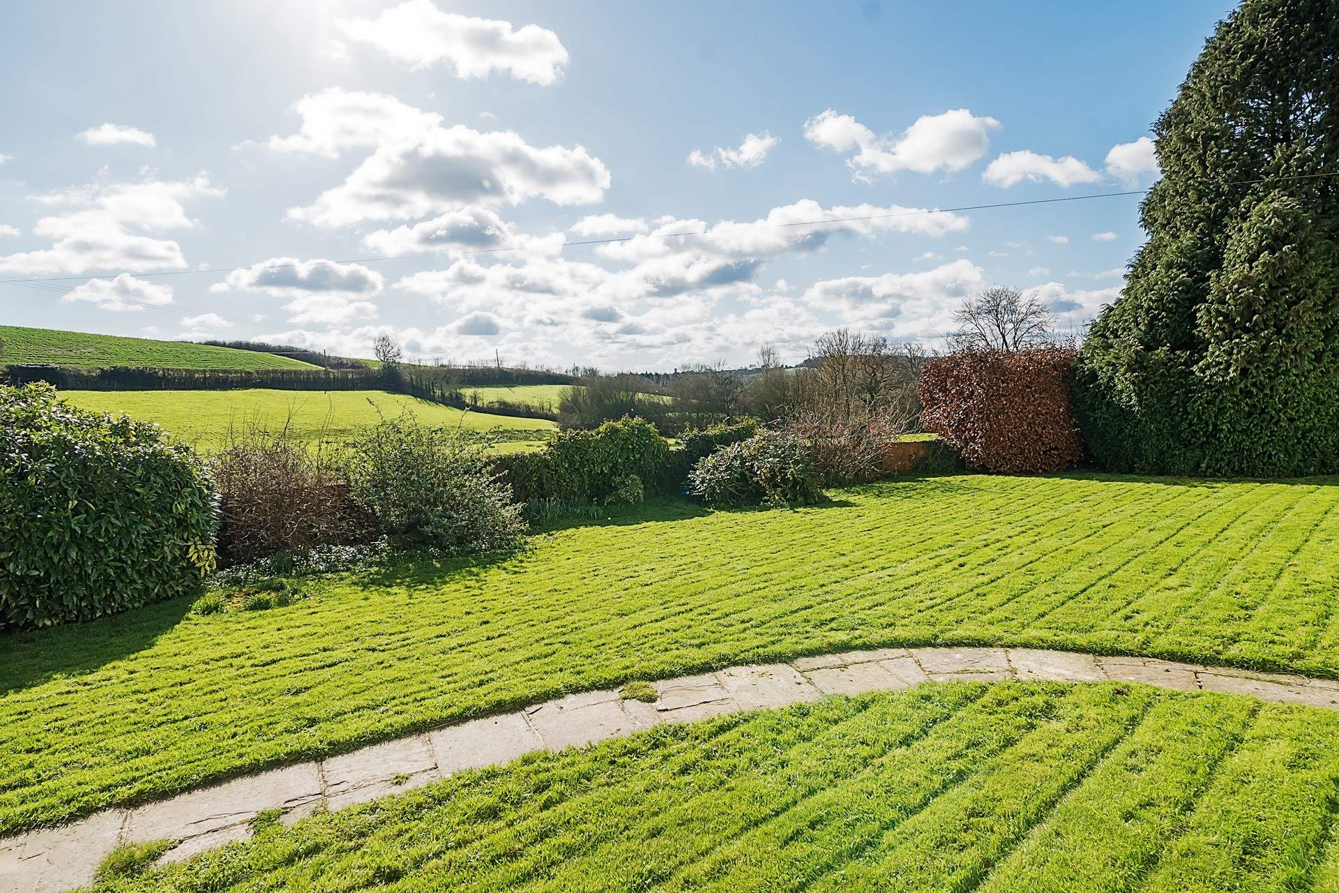Just one of the views over the beautiful grounds of Haske Barton.