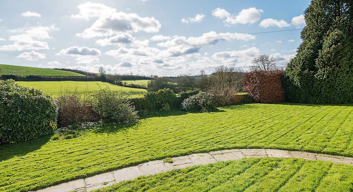 Just one of the views over the beautiful grounds of Haske Barton.