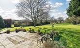 Even on a cool winter's day the glorious garden and lawn area looks super inviting. - Thumbnail Image