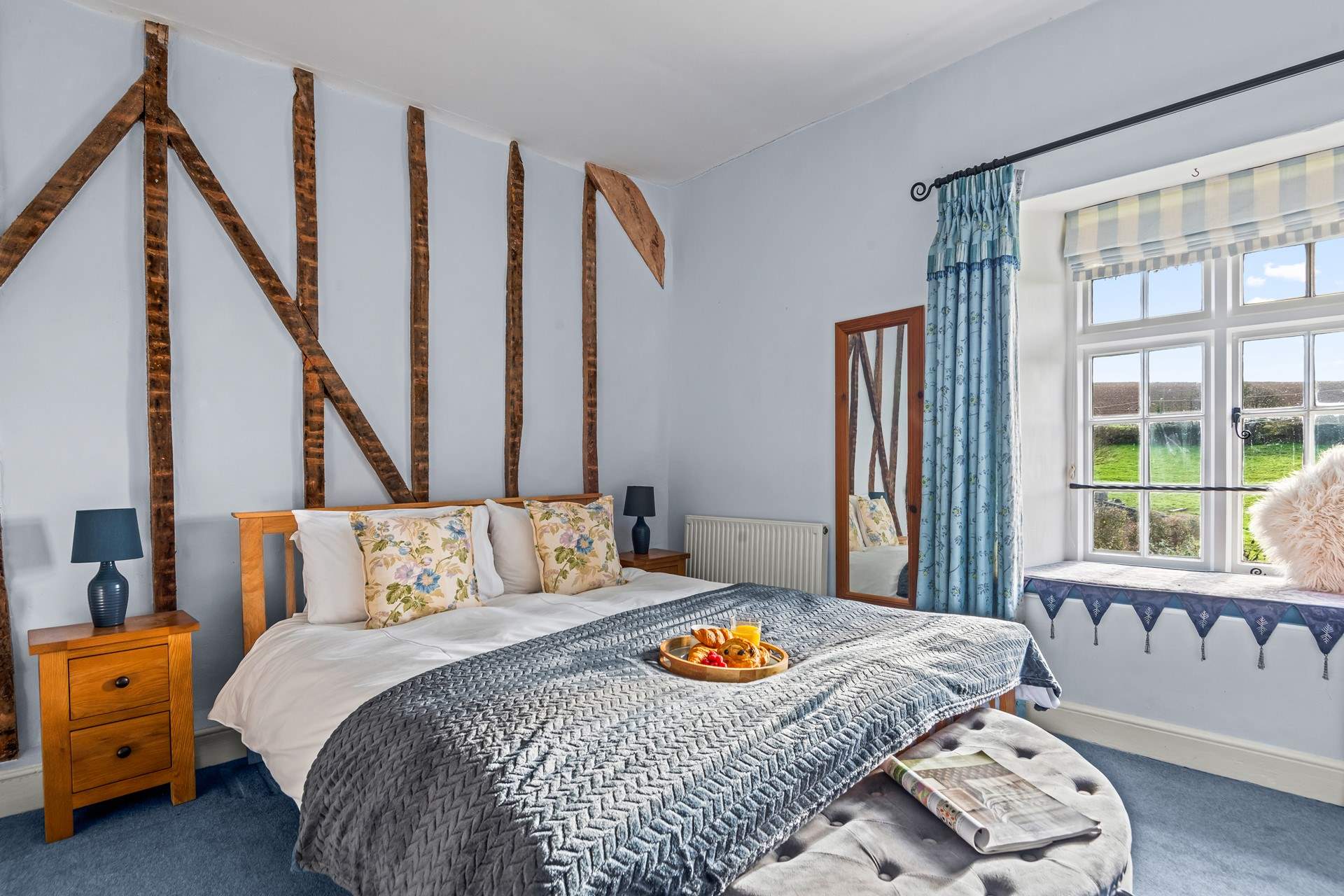 Bedroom 3 is home to a king-size bed and is beautifully finished.