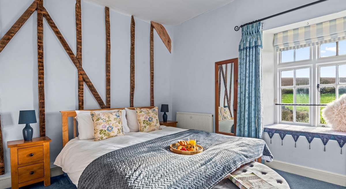 Bedroom 3 is home to a king-size bed and is beautifully finished.