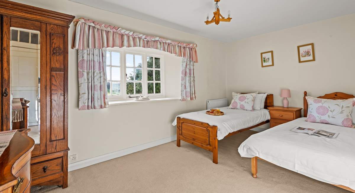 Bedroom 5 is home to this sweet twin room.