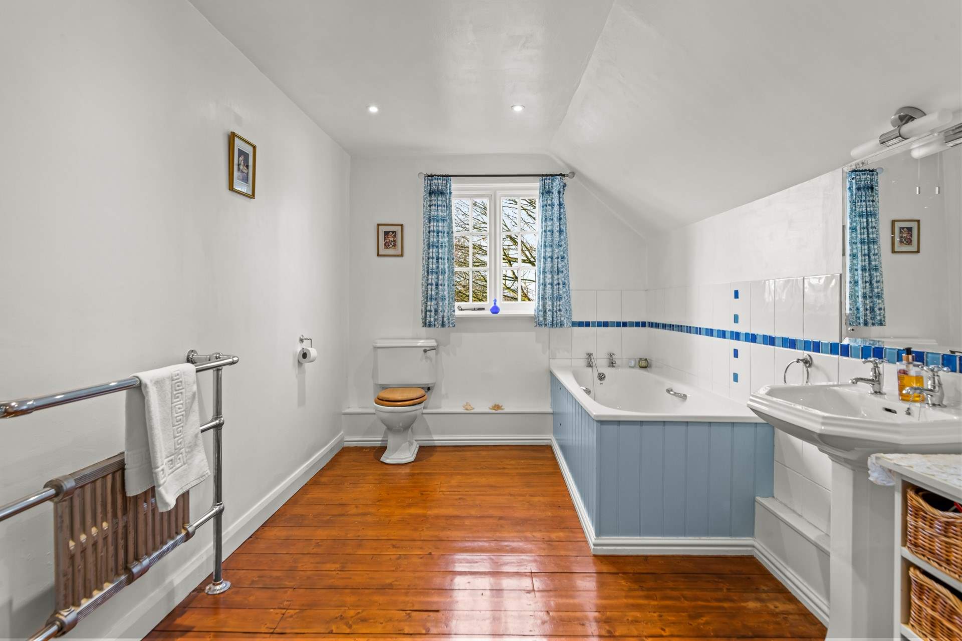 The family bathroom is also rather spacious.