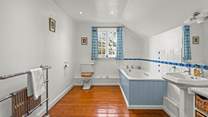 The family bathroom is also rather spacious.