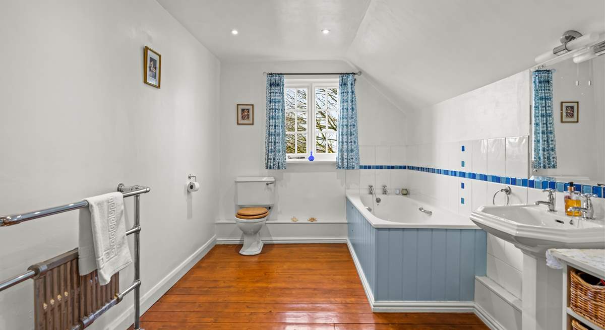 The family bathroom is also rather spacious.