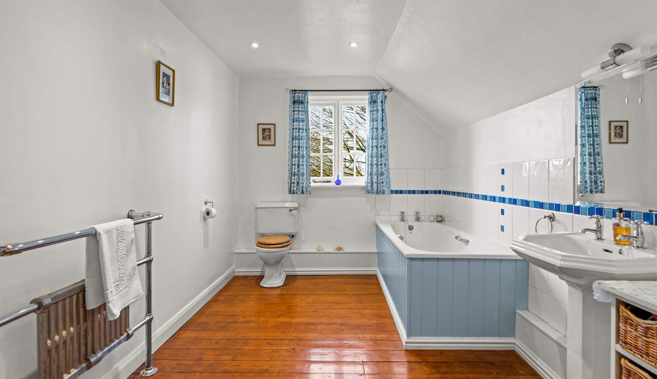 The family bathroom is also rather spacious.