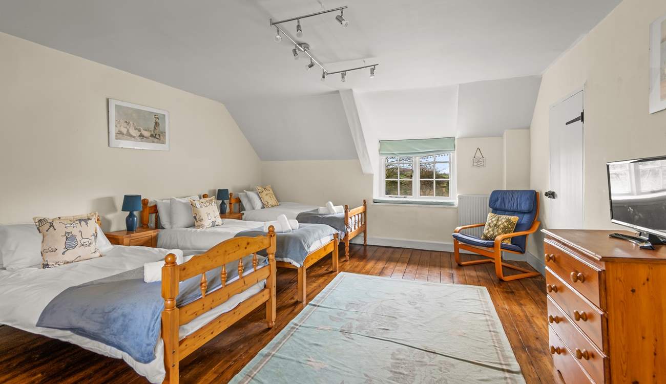 Bedroom 6 also has a TV for extra entertainment.