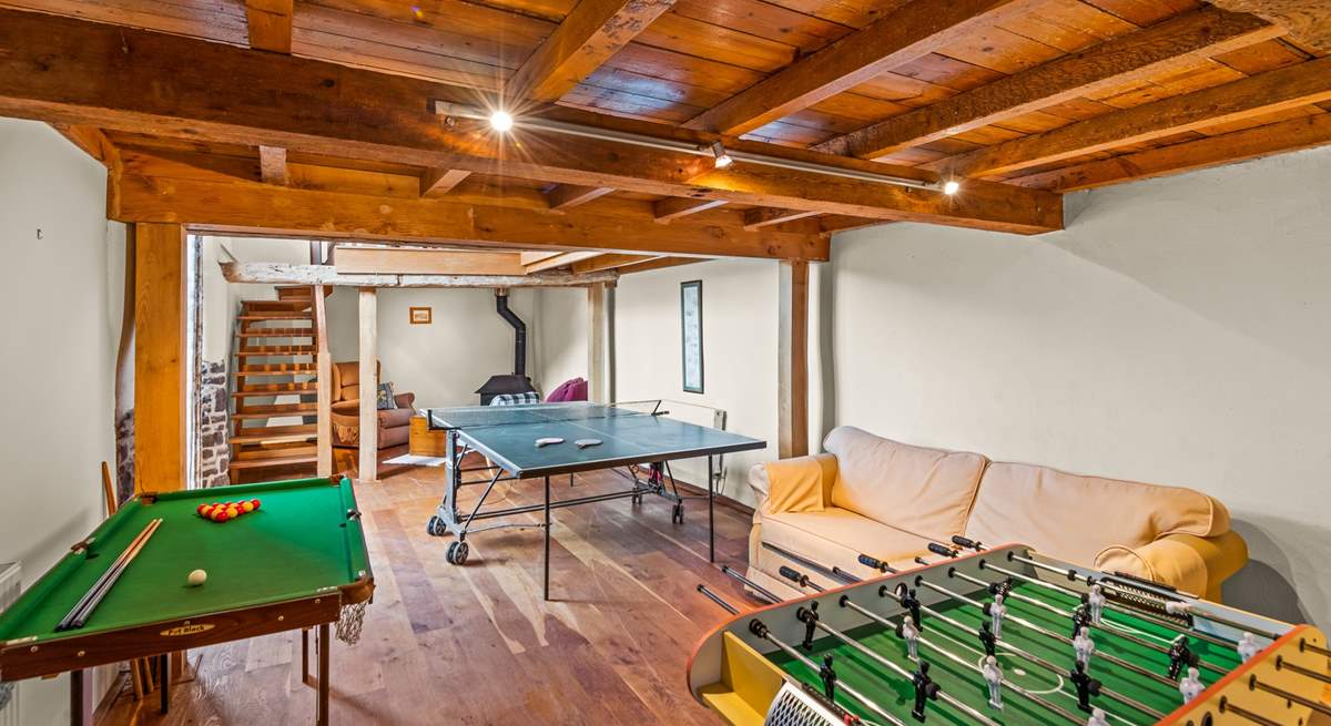 For the more active, this games-room is a great bonus.