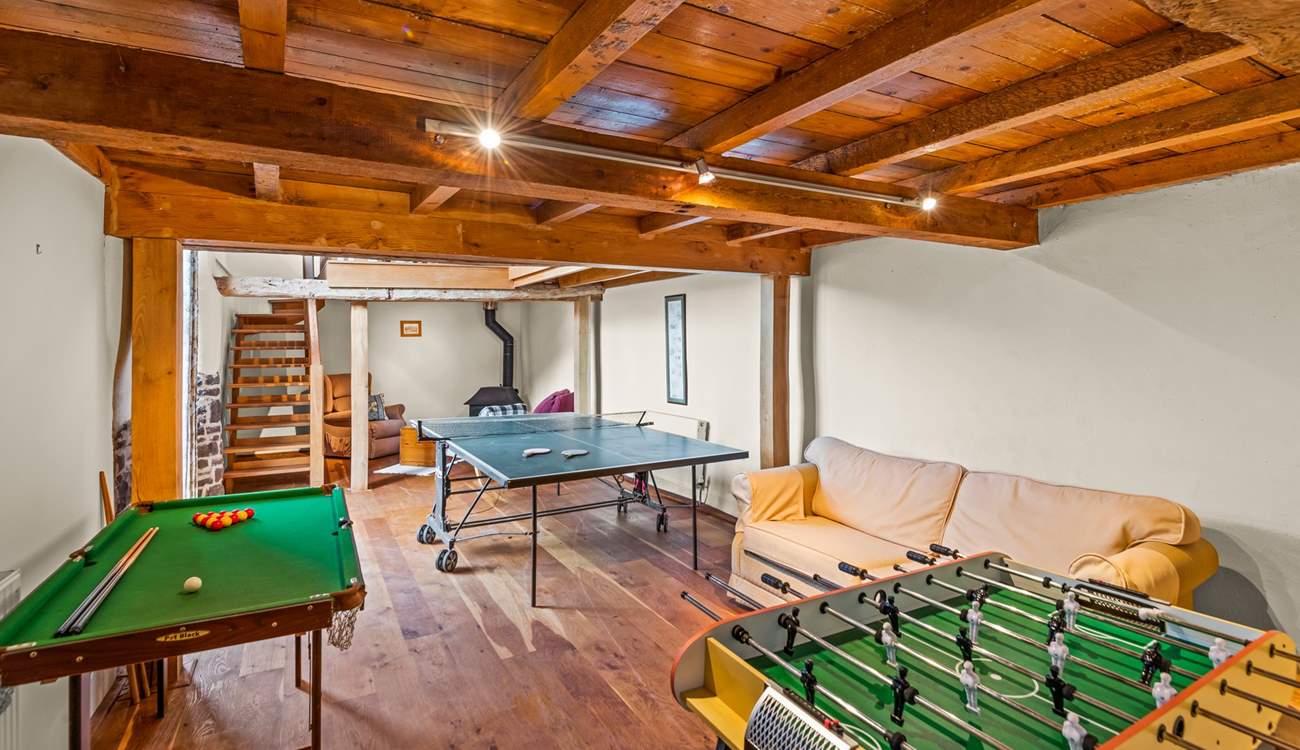 For the more active, this games-room is a great bonus.