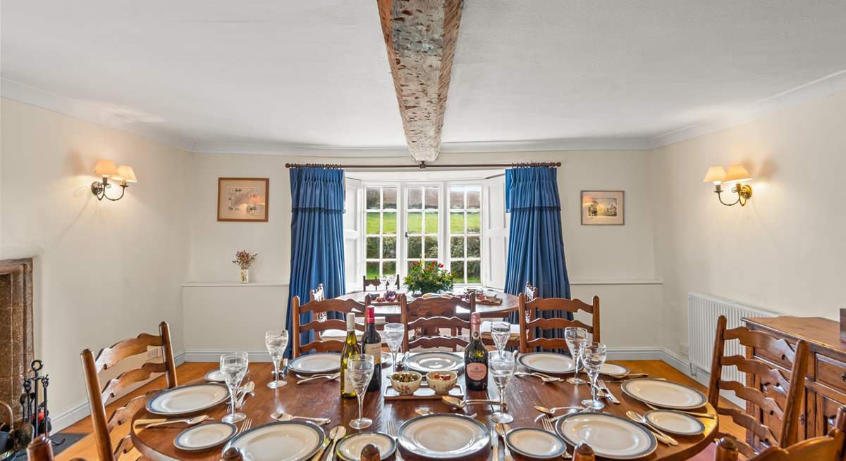 Plentiful seating for the whole party.