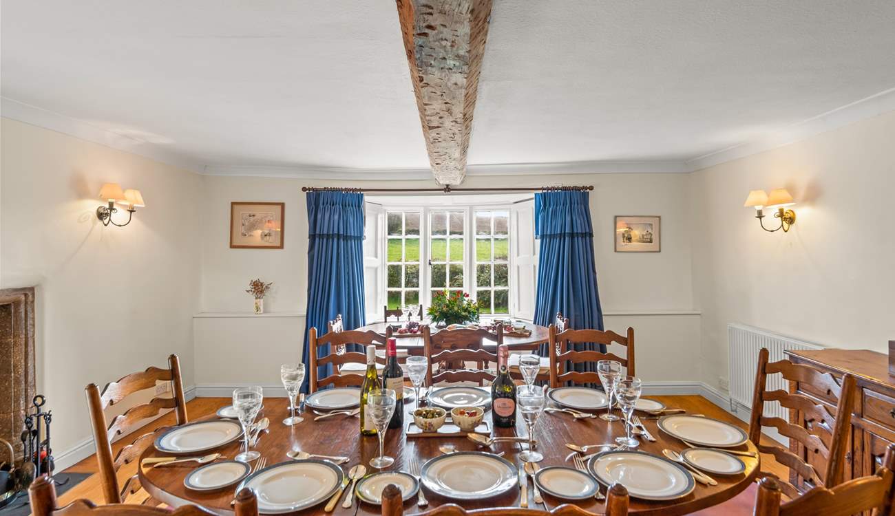 Plentiful seating for the whole party.