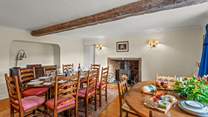 The dining-room also hosts a wood-burner for those chillier evenings. Dining in total comfort is essential.