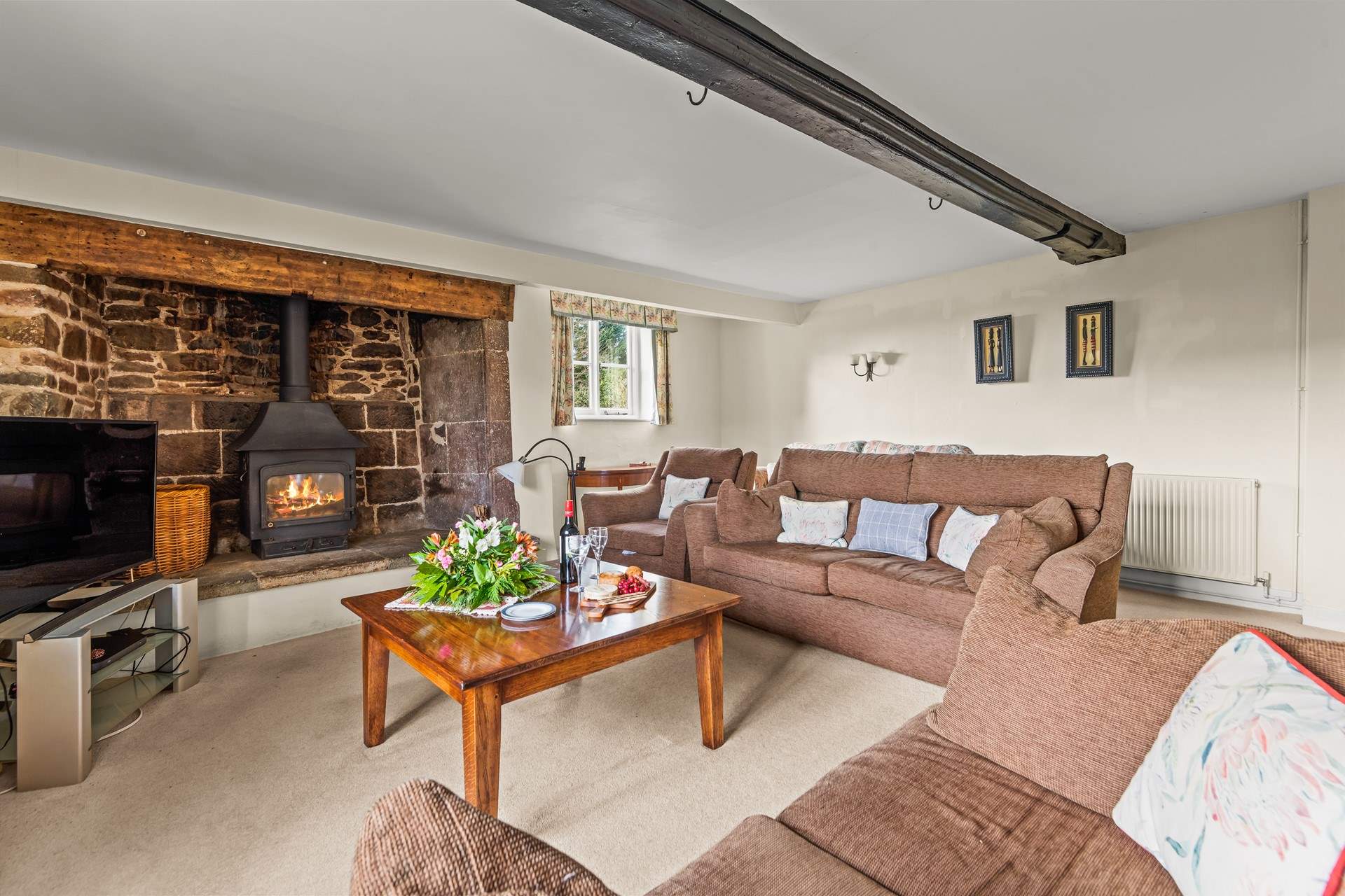 Sitting-room 1 offers extra seating (which is neatly tucked away out of use when not required).