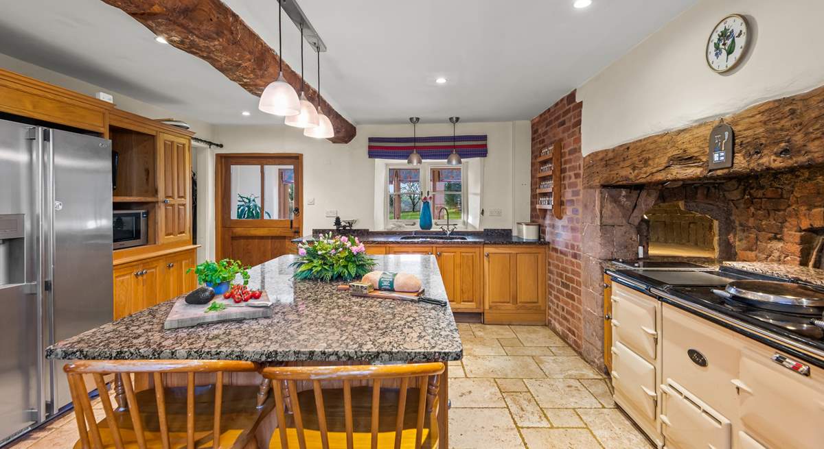 The kitchen leads into the conservatory and the very handy utility-room beyond.