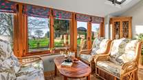The conservatory allows you to enjoy that last glimmer of sun as it sets.