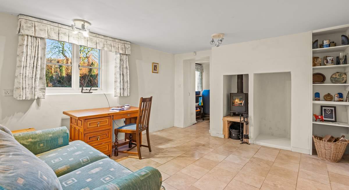 The downstairs study area is perfect for those wishing to find some peace and quiet to send those all important emails. The sofa can also be made up as an extra sleeping space on request.