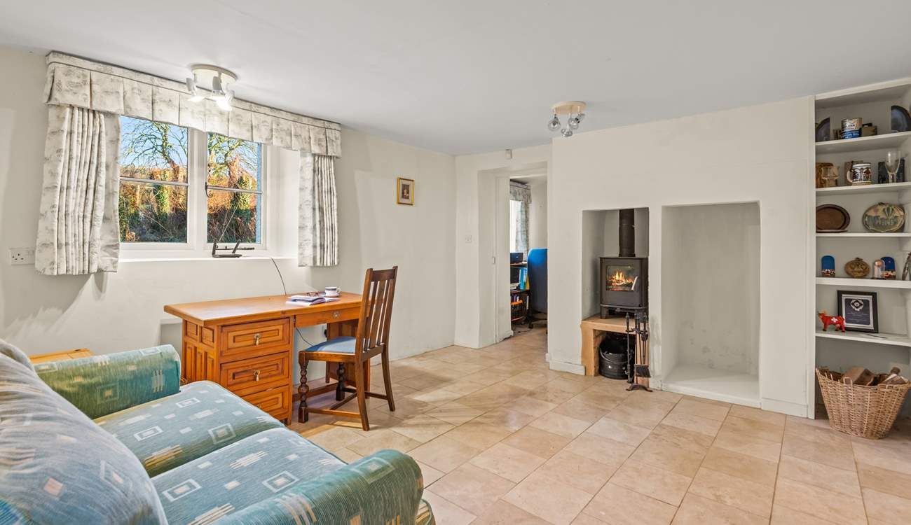 The downstairs study area is perfect for those wishing to find some peace and quiet to send those all important emails. The sofa can also be made up as an extra sleeping space on request.