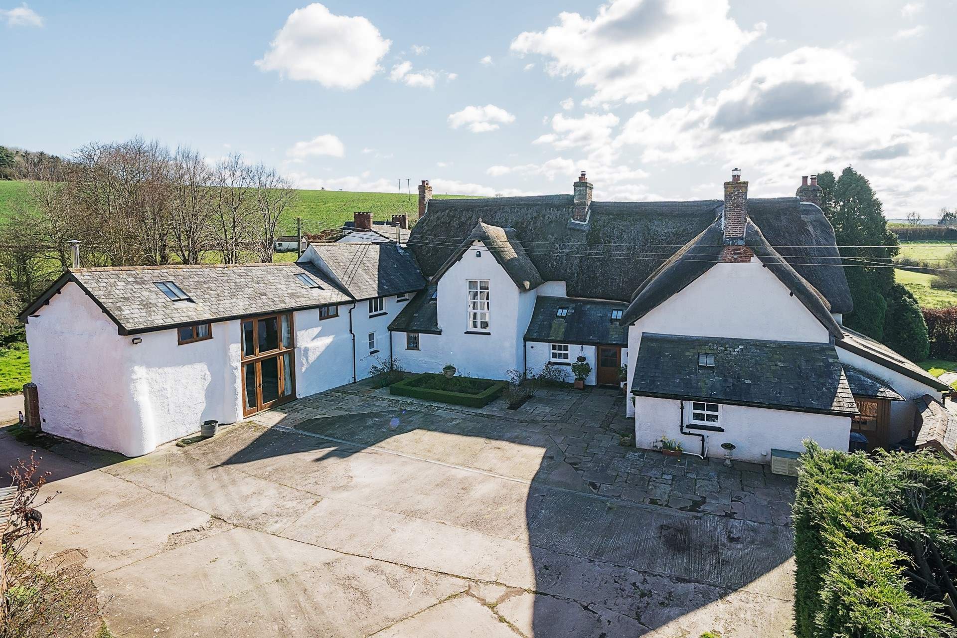 Once inside the courtyard for Haske Barton, you will be treated to endless parking within the private courtyard area.