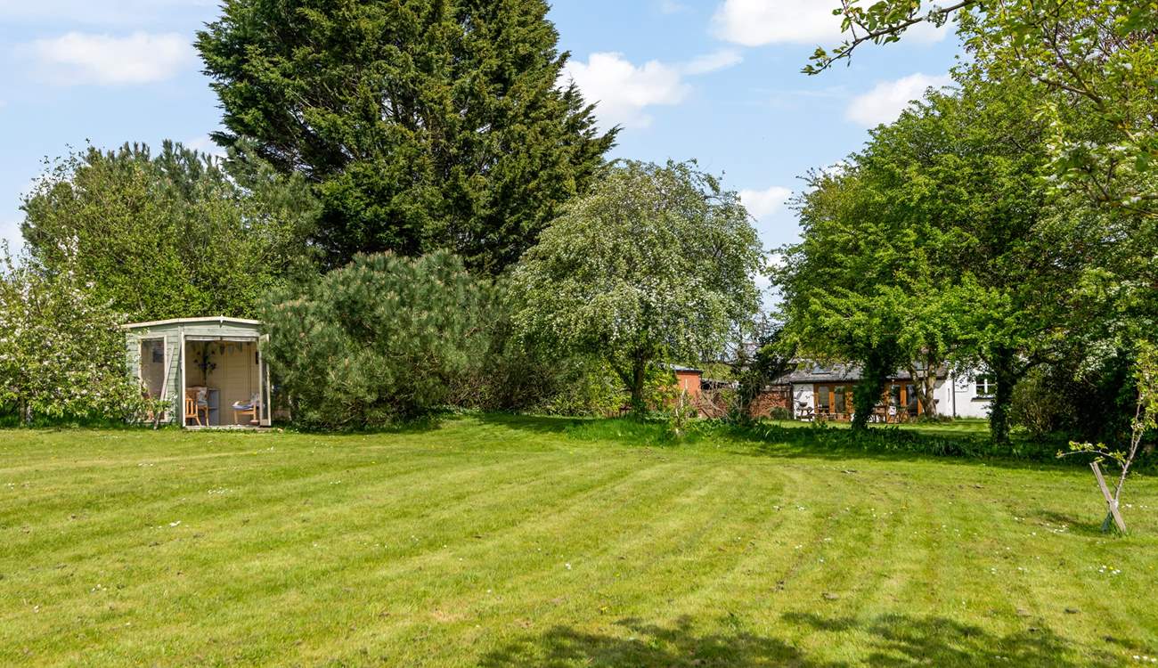 Sit a while in the summer house and enjoy the peace and quiet your surroundings offer.