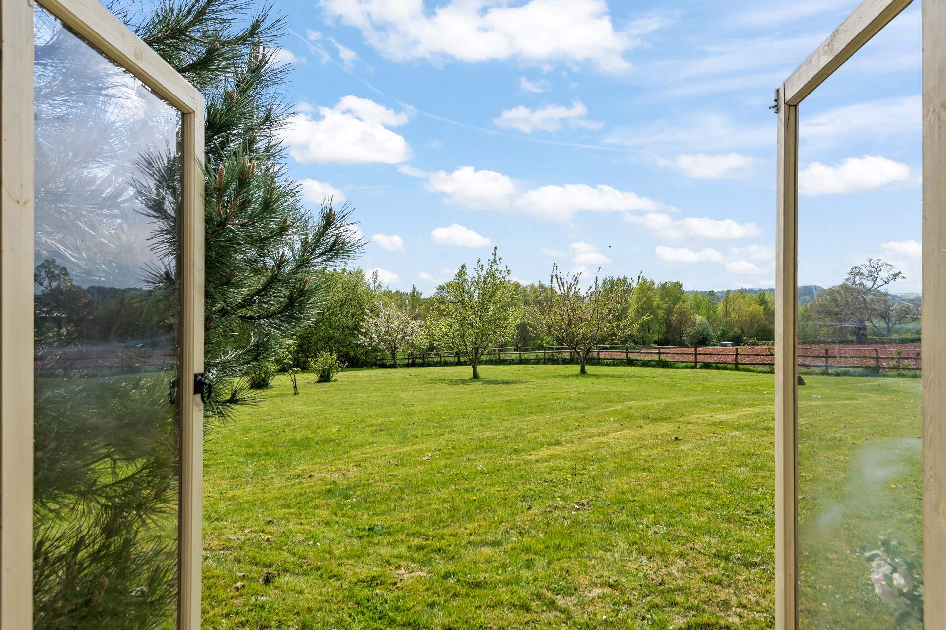 Just one of the views over the beautiful grounds of Haske Barton.