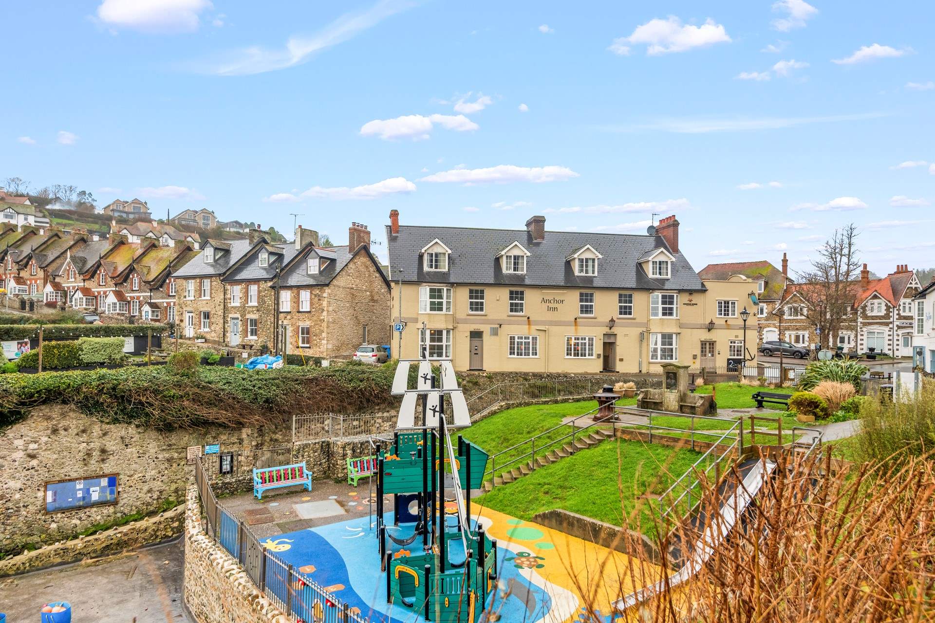 Plenty of activity to be found in the centre of the village for the younger members of the party.