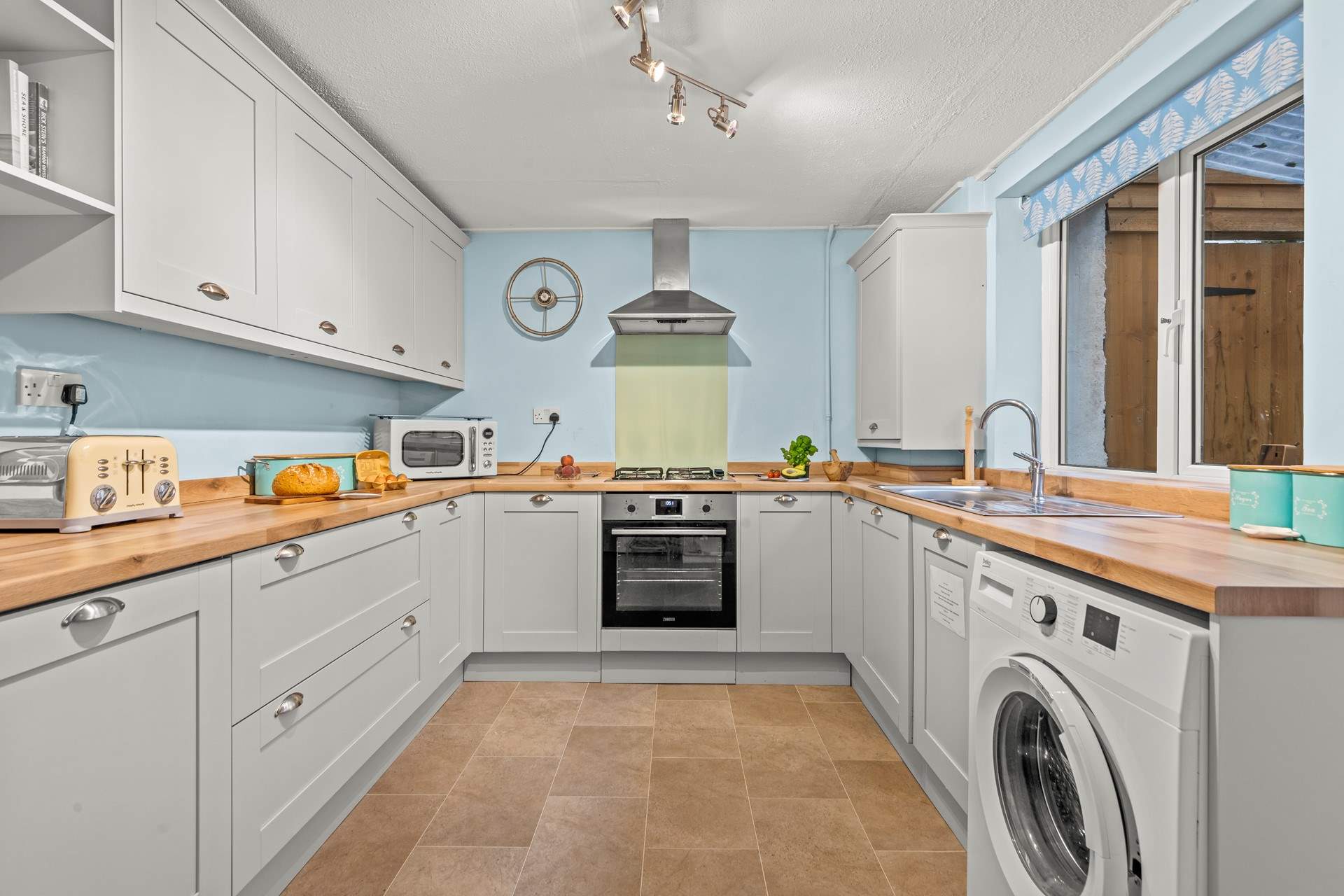 The kitchen is fully equipped with everything you could need to prepare that special meal.