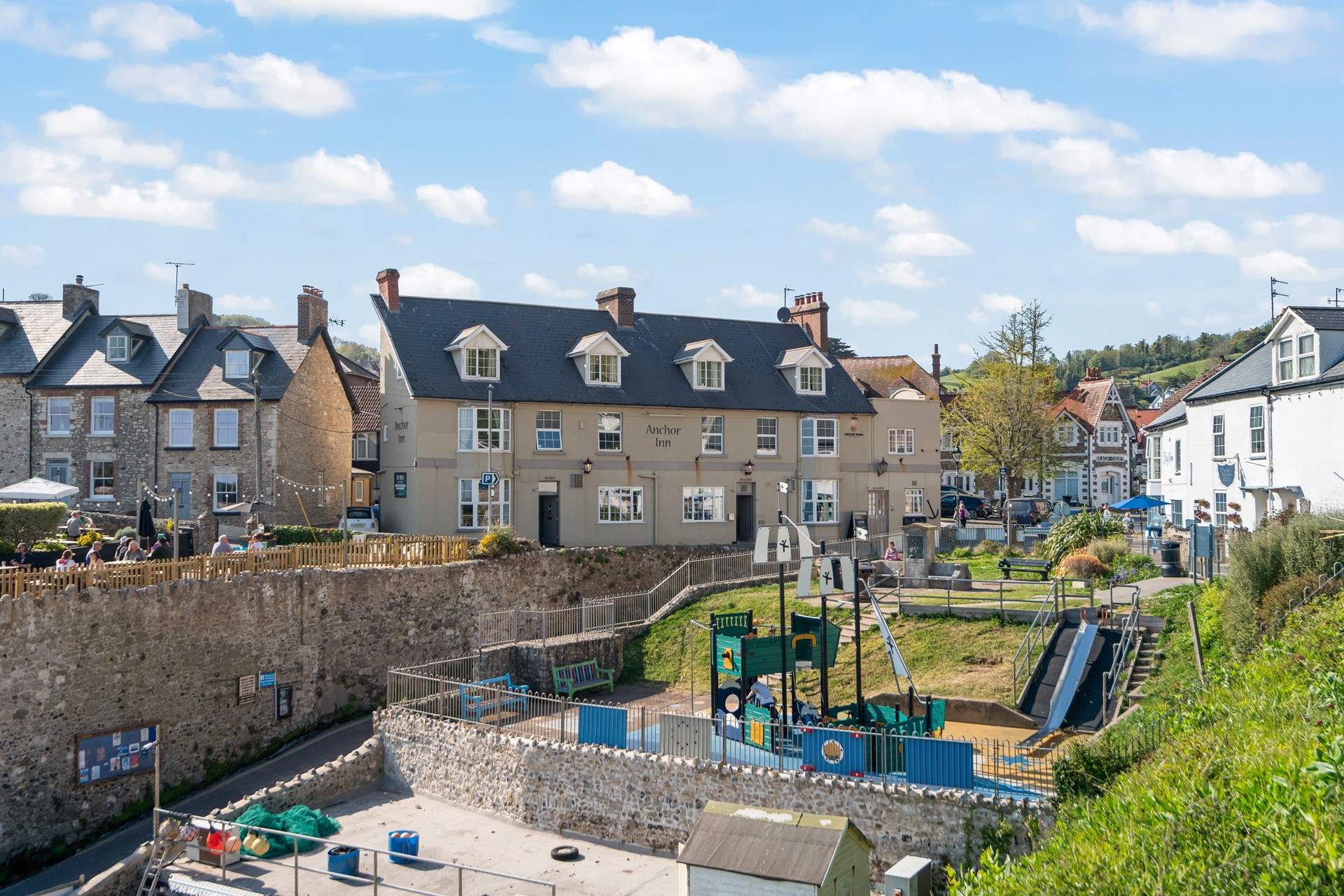 Plenty of activity to be found in the centre of the village for the younger members of the party.