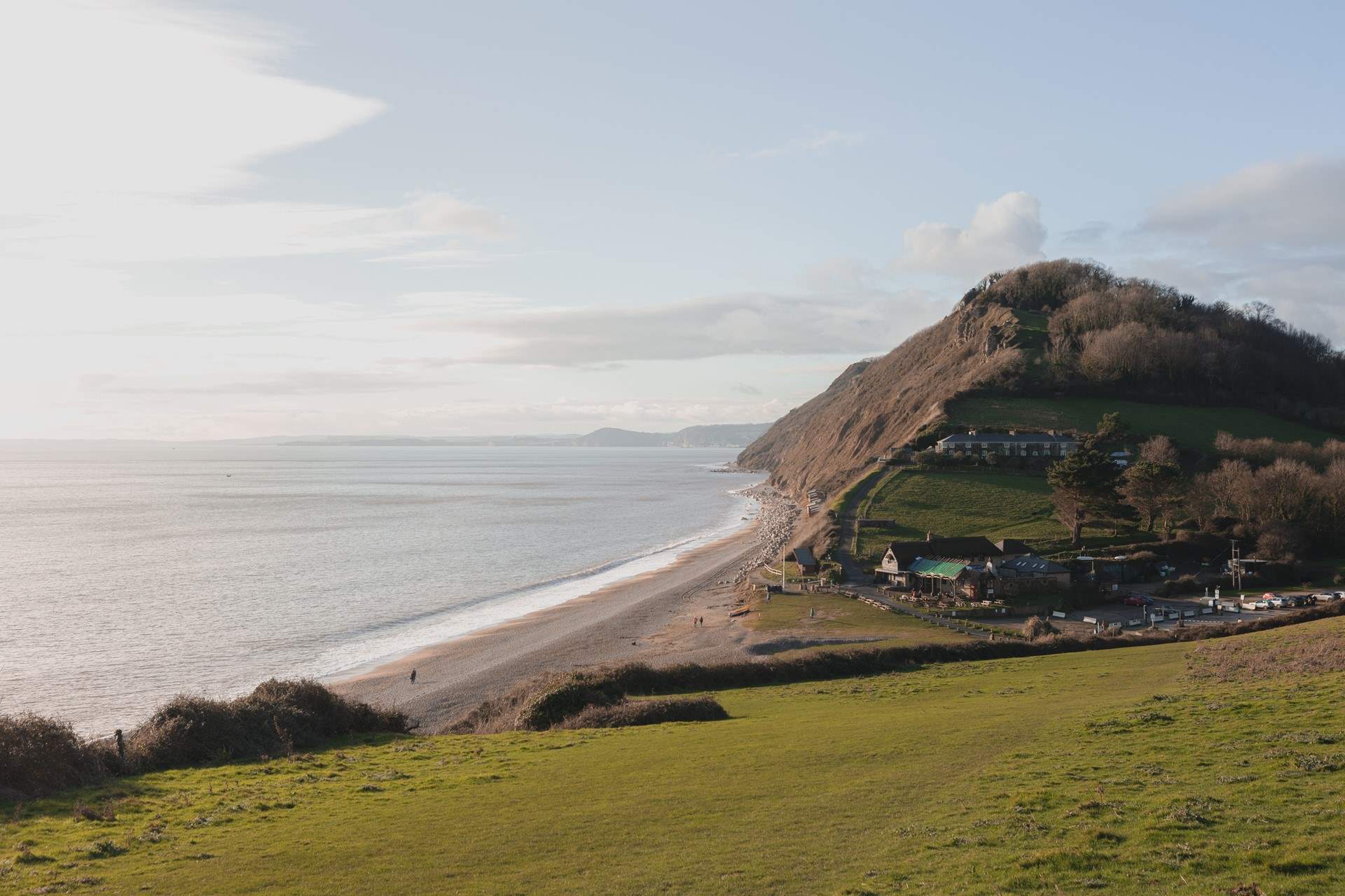 Branscombe beach is just down the coast.