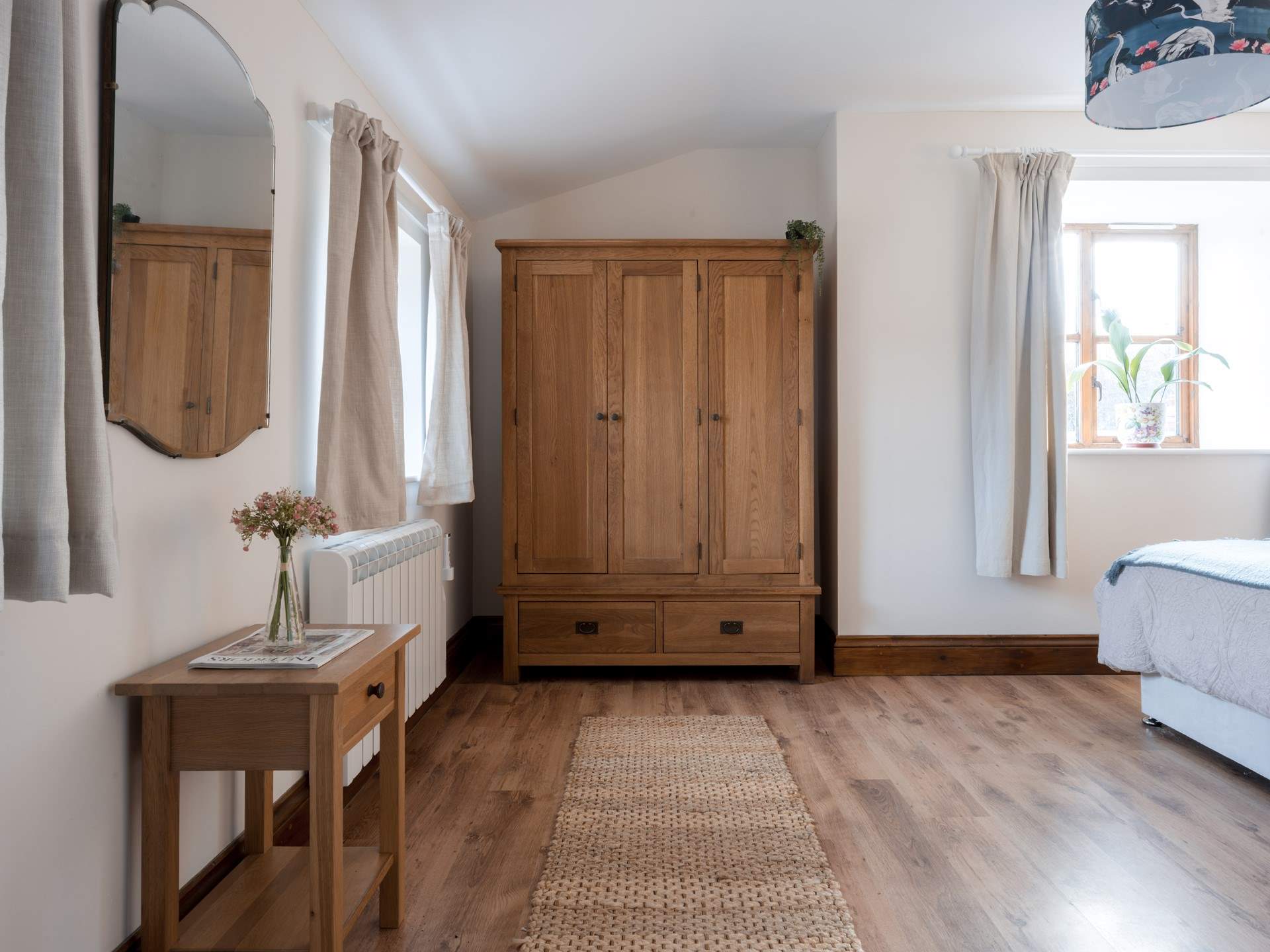 Plenty of space, light and storage in the main bedroom further enhances the sense of calm and contentment.