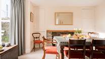 Enjoy lazy brunches or family dinners in the gorgeous dining-room.