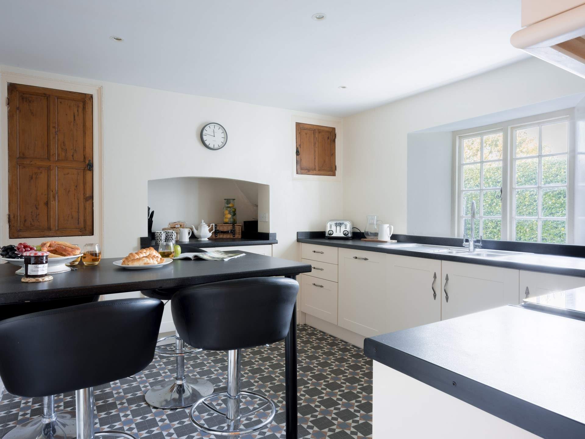 The perfect breakfast spot looking out over the back garden.