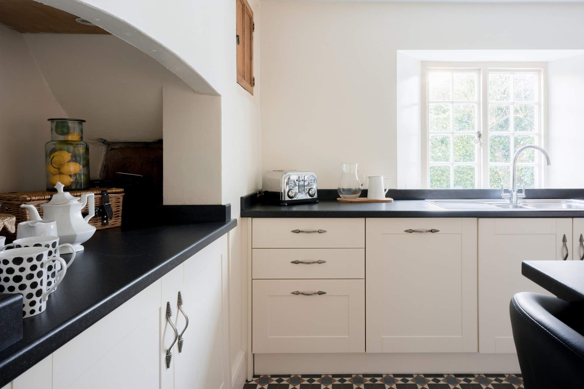 The kitchen is equipped ready for the family chef.
