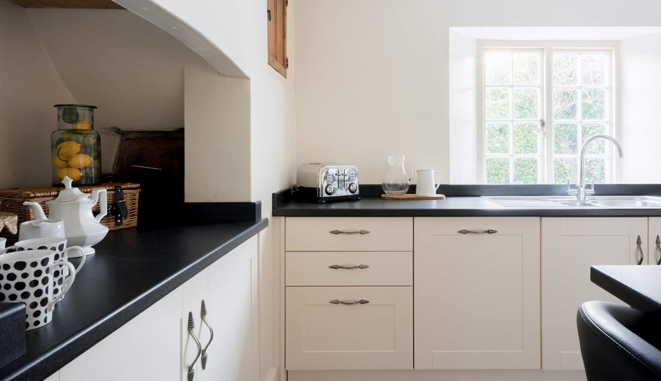 The kitchen is equipped ready for the family chef.