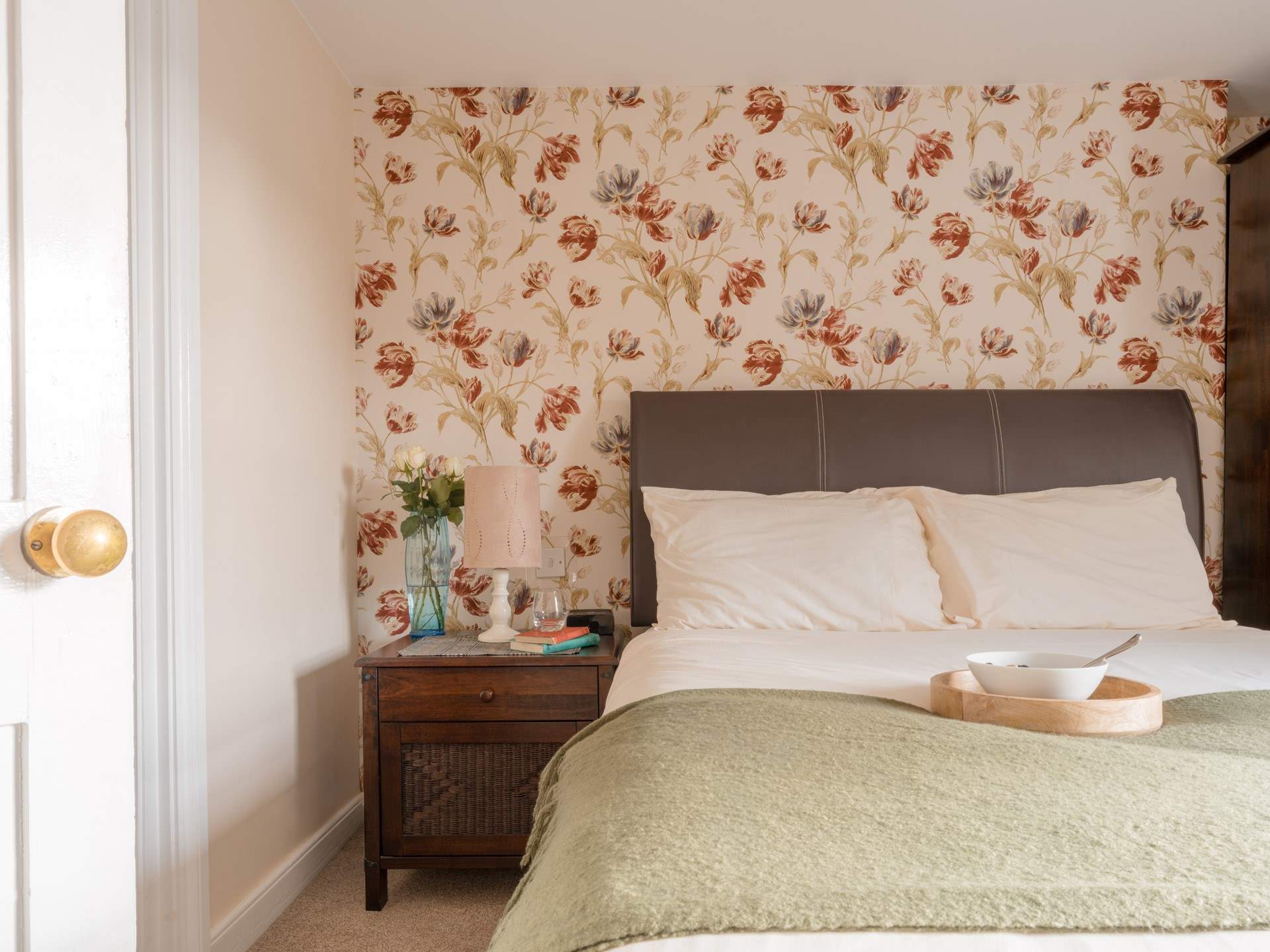 Bedroom 1 floods with light and looks out over the village and the church.