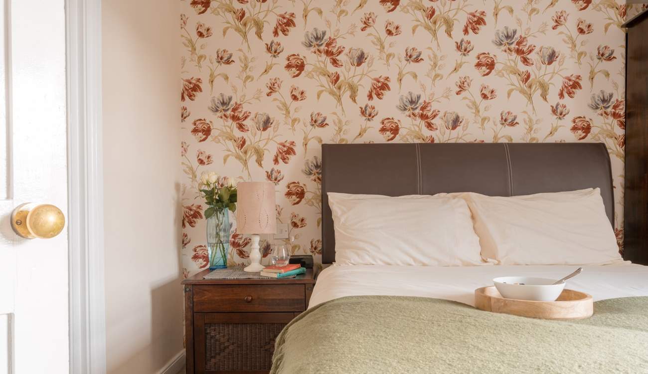 Bedroom 1 floods with light and looks out over the village and the church.