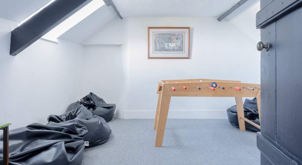 After playing on the Xbox it's time for table football.