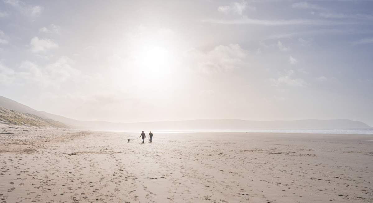Endless golden sands mean endless walks.