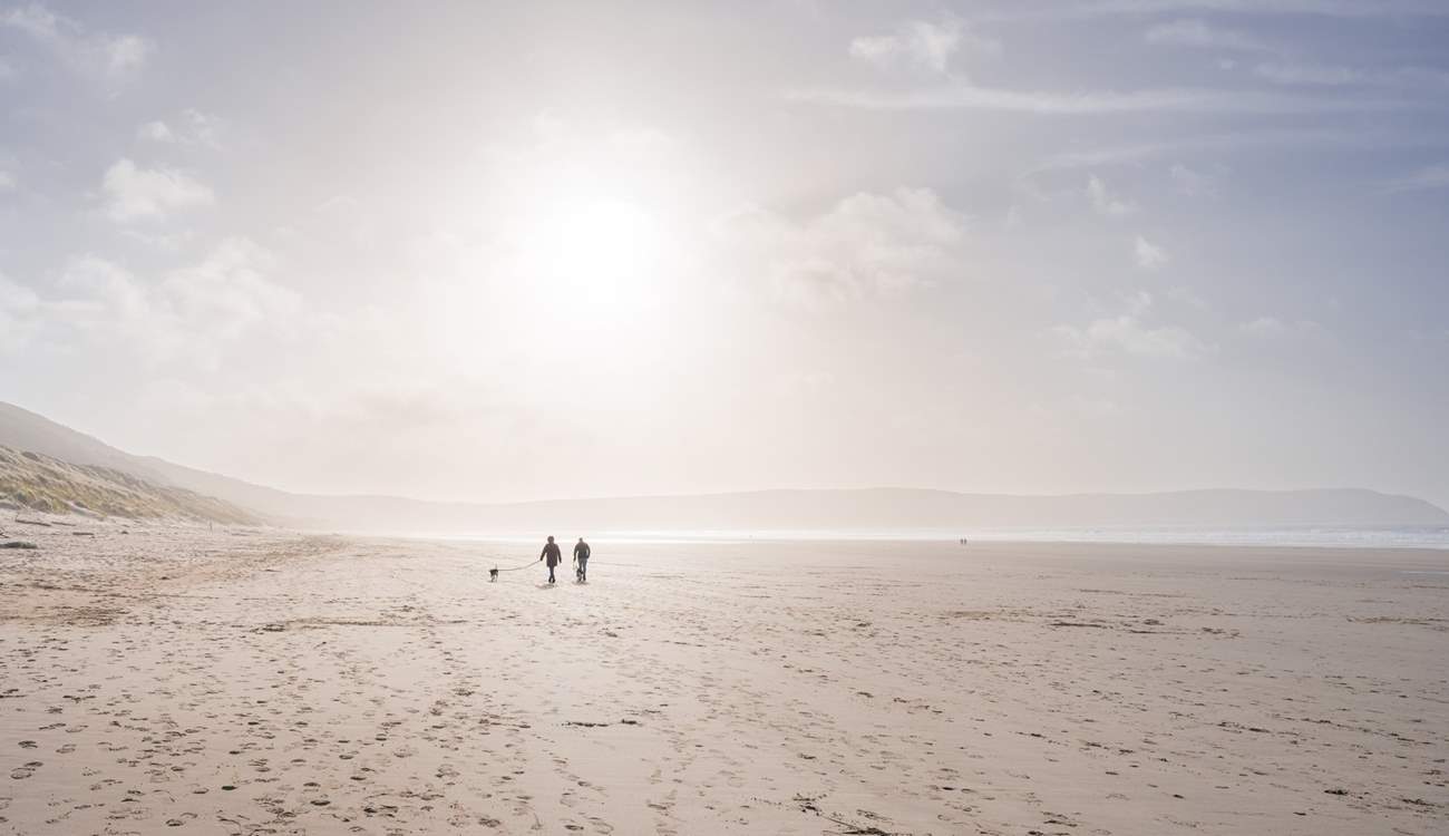Endless golden sands mean endless walks.